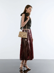 Lilibet Recycled Suede Chain-Strap Bag