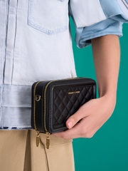 Quilted Boxy Long Wallet