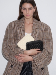 Quilted Boxy Long Wallet