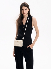 Quilted Boxy Long Wallet