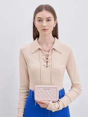 Quilted Boxy Long Wallet