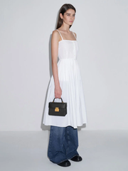 Allie Push-Lock Top Handle Bag