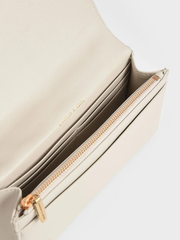 Paffuto Chain Handle Quilted Long Wallet