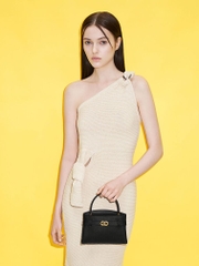 Aubrielle Metallic Buckle HandBag