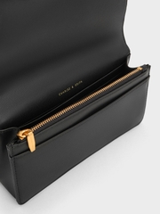 Paffuto Chain Handle Quilted Long Wallet