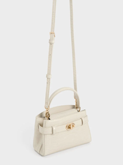 Aubrielle Croc-Effect Top Handle Bag