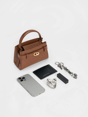 Aubrielle Croc-Effect Top Handle Bag