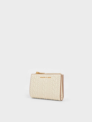 Apolline Textured Top-Zip Wallet