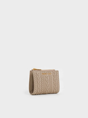 Apolline Textured Top-Zip Wallet