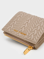 Apolline Textured Top-Zip Wallet