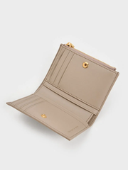 Apolline Textured Top-Zip Wallet