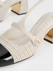 Aeryn Pearl-Embellished Slingback Pumps