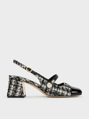 Aeryn Pearl-Embellished Slingback Pumps