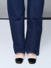 Rio Beaded Chain-Link Slingback Flats