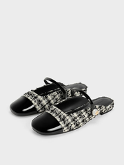 Aeryn Pearl Embellished Flat Mules