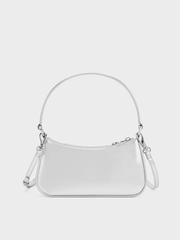 Metallic Curved Square Tote Bag