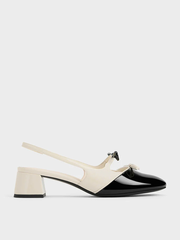Dorri Double-Bow Slingback Pumps