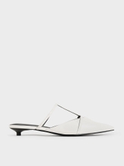 Clara T-Bar Pointed-Toe Mules