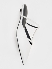 Clara T-Bar Pointed-Toe Mules