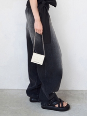 Cassia Quilted Chain-Handle Mini Wallet