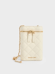 Apfra Quilted Elongated Mini Rectangular Bag