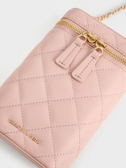 Apfra Quilted Elongated Mini Rectangular Bag