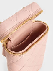 Apfra Quilted Elongated Mini Rectangular Bag