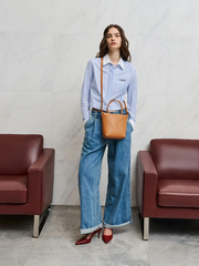 Midori Geometric Long Tote Bag