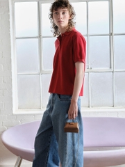 Bosie Metallic Top Handle Pouch