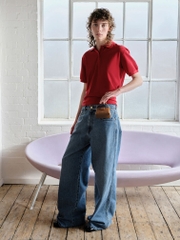 Bosie Metallic Top Handle Pouch