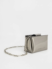 Bosie Metallic Top Handle Pouch