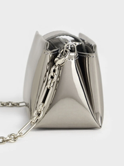 Bosie Metallic Top Handle Pouch