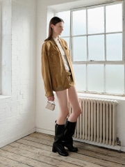 Bosie Metallic Top Handle Pouch