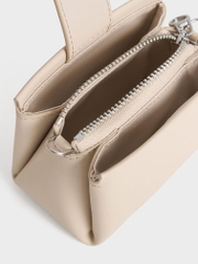 Bosie Metallic Top Handle Pouch