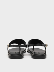 V-Strap Slingback Thong Sandals