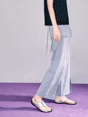 V-Strap Slingback Thong Sandals