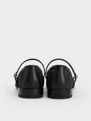 Gertrude Mesh Embroidered Floral Mary Janes