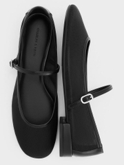 Gertrude Mesh Embroidered Floral Mary Janes