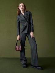 Cesia Croc-Effect Metallic-Accent Shoulder Bag