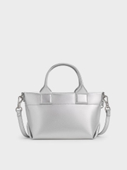 Atwood Crinkle-Effect Chain-Embellished Tote Bag