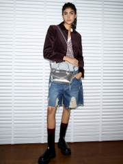 Atwood Crinkle-Effect Chain-Embellished Tote Bag