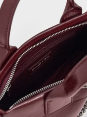 Atwood Crinkle-Effect Chain-Embellished Tote Bag