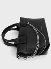 Atwood Crinkle-Effect Chain-Embellished Tote Bag