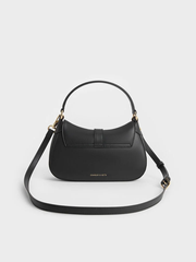 Agatha Chain-Accent Hobo Bag