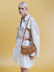 Agatha Chain-Accent Hobo Bag