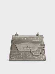 Samantha Envelope Chain-Handle Bag