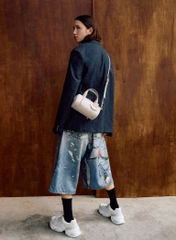 NEWEnola Canvas Two-Tone Bowling Bag