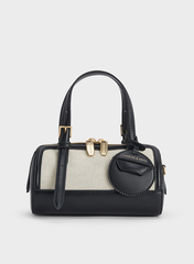 NEWEnola Canvas Two-Tone Bowling Bag