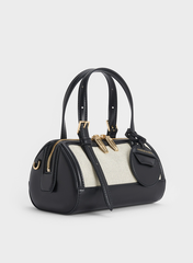 NEWEnola Canvas Two-Tone Bowling Bag