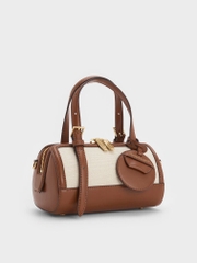 NEWEnola Canvas Two-Tone Bowling Bag